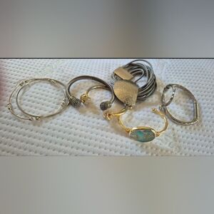 Elegant Silver and Gold Jewelry Set with Turquoise Pendant Jewelry Bundle